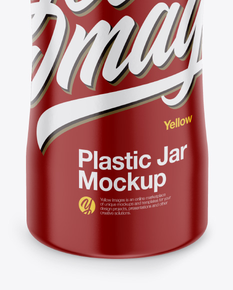 Plastic Jar Mockup PSD #1