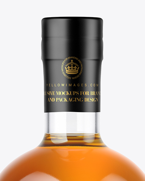 Download Whiskey Bottle Mockup in Bottle Mockups on Yellow Images ...