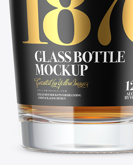 Download Whiskey Bottle Mockup In Bottle Mockups On Yellow Images Object Mockups PSD Mockup Templates