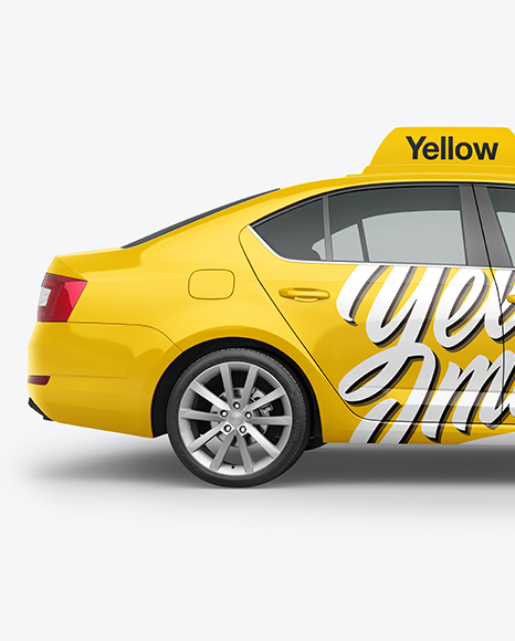 Liftback Sedan Mockup - Side View car 51786