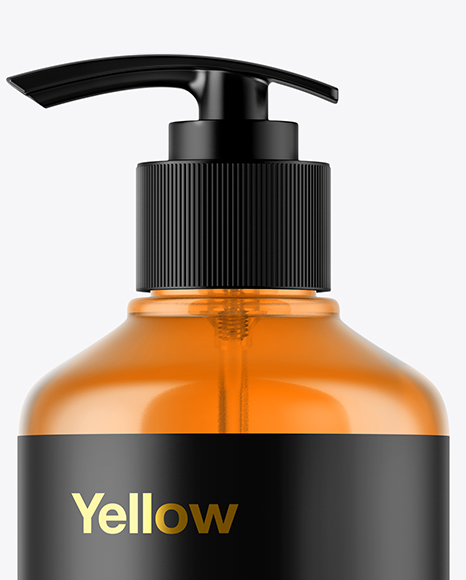 Cosmetic Bottle with Pump Mockup PSD #2