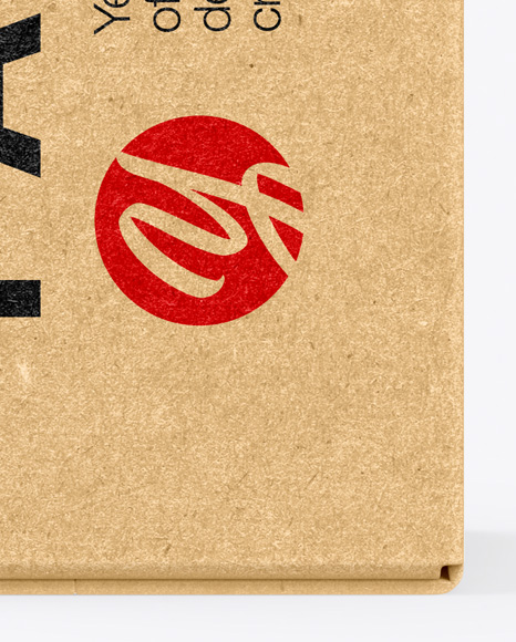 Kraft Box Mockup PSD #1