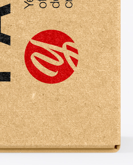 Kraft Box Mockup PSD #1
