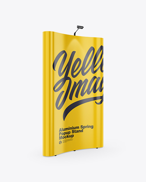 Glossy Spring Pop Up Stand Mockup PSD #2