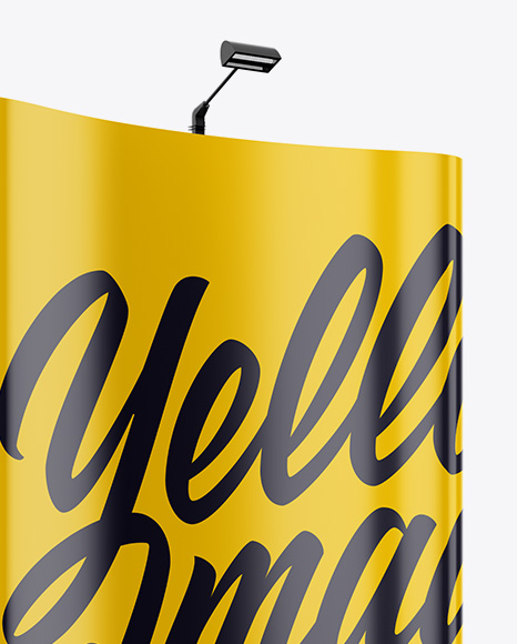 Glossy Spring Pop Up Stand Mockup PSD #1