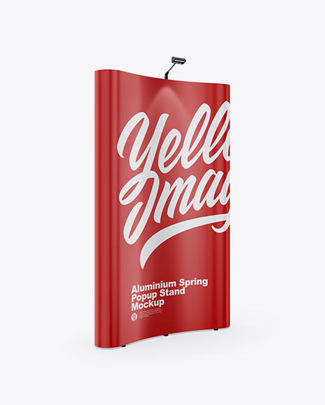 Matte Spring Pop Up Stand Mockup PSD #2