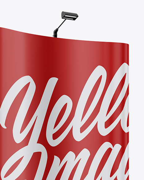 Matte Spring Pop Up Stand Mockup PSD #1