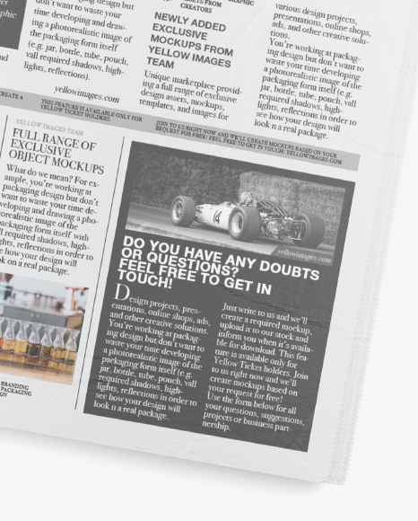 Download Newspaper Mockup Yellowimages