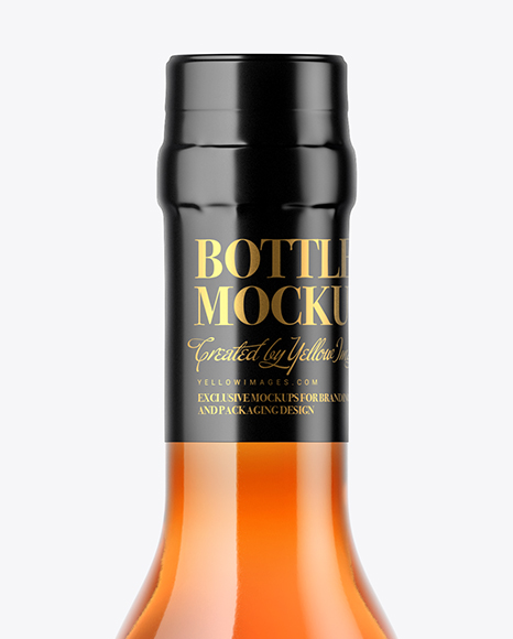 Cognac Bottle Mockup PSD #2