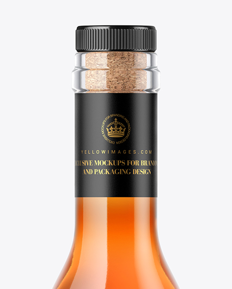 Cognac Bottle Mockup PSD #1