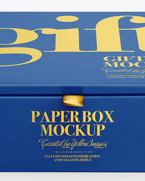 Download Matte Paper Box Mockup in Box Mockups on Yellow Images Object Mockups