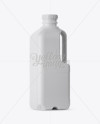 Matt Plastic Milk Jug Mockup - Halfside View in Jug & Scoop Mockups on