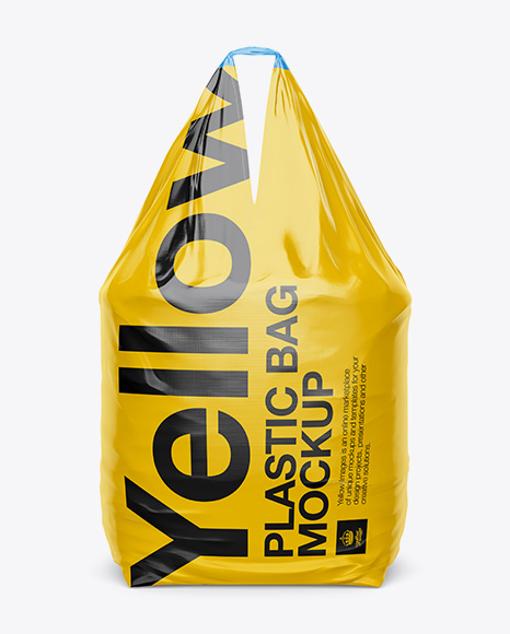 Download 1000kg Concrete Plastic Bag Mockup Front View In Bag Sack Mockups On Yellow Images Object Mockups PSD Mockup Templates