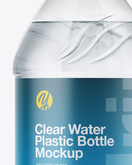 Clear Water Bottle Mockup PSD #6