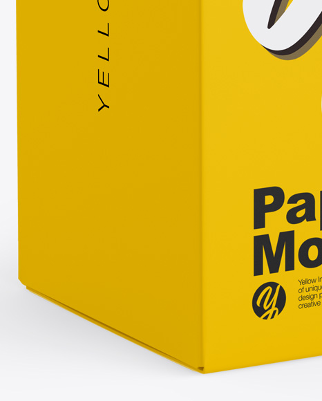 Download Box Mockup in Box Mockups on Yellow Images Object Mockups