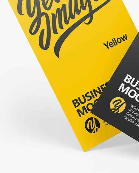 Two Business Cards Mockup PSD #2