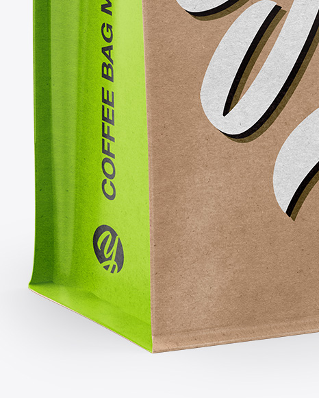 Download Kraft Paper Bag Mockup Half Side View In Pouch Mockups On Yellow Images Object Mockups Yellowimages Mockups