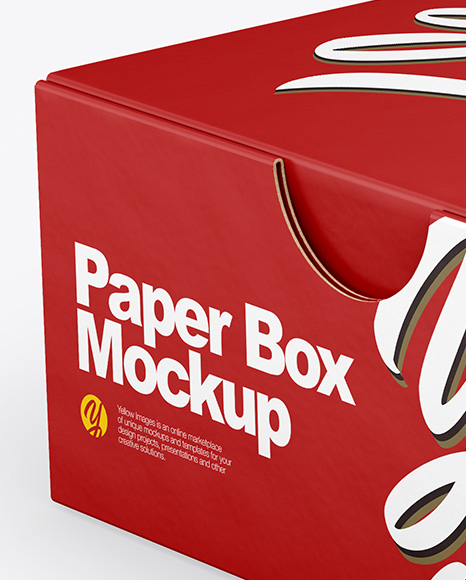 Paper Box Mockup PSD #2