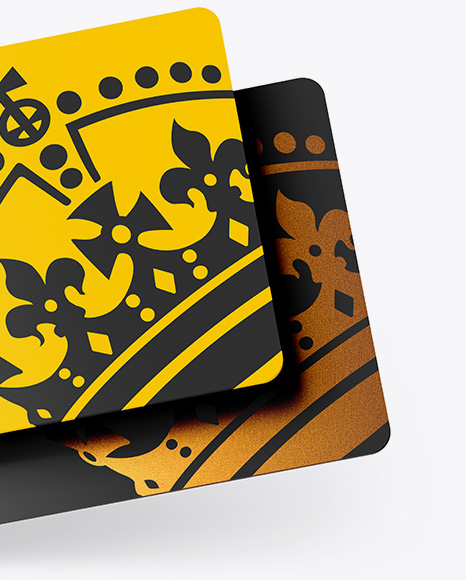 Two Plastic Cards Mockup PSD #1