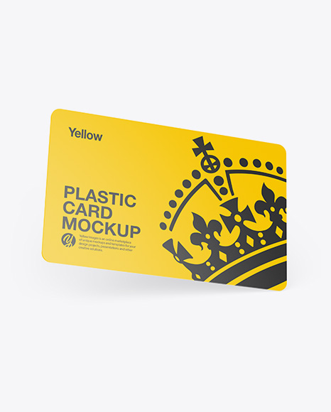 Plastic Card Mockup PSD #2