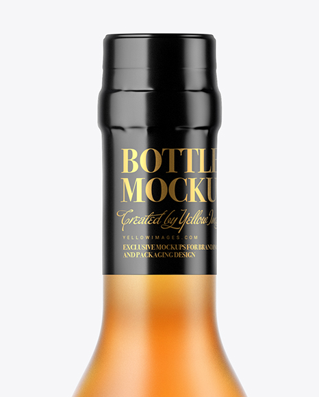 Download Frosted Glass Whisky Bottle Mockup In Bottle Mockups On Yellow Images Object Mockups PSD Mockup Templates