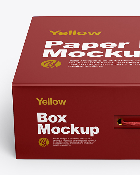 Matte Paper Box Mockup PSD #2
