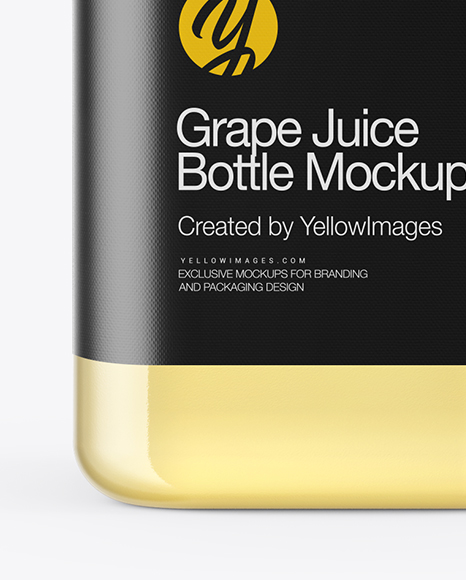 Download Square Grape Juice Bottle Mockup In Bottle Mockups On Yellow Images Object Mockups PSD Mockup Templates