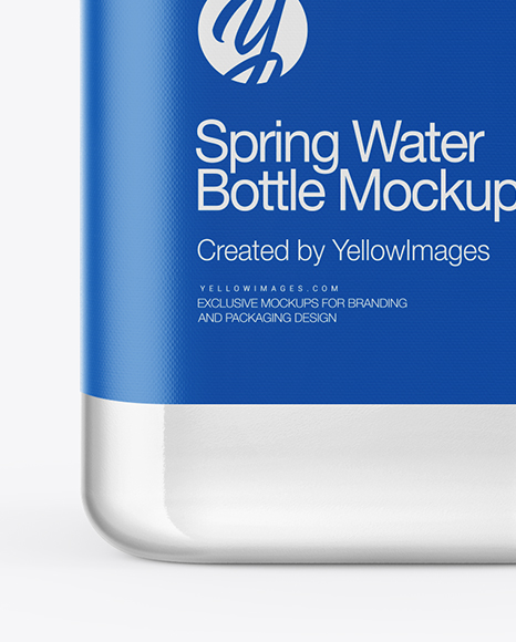 Square Water Bottle Mockup In Bottle Mockups On Yellow Images Object Mockups