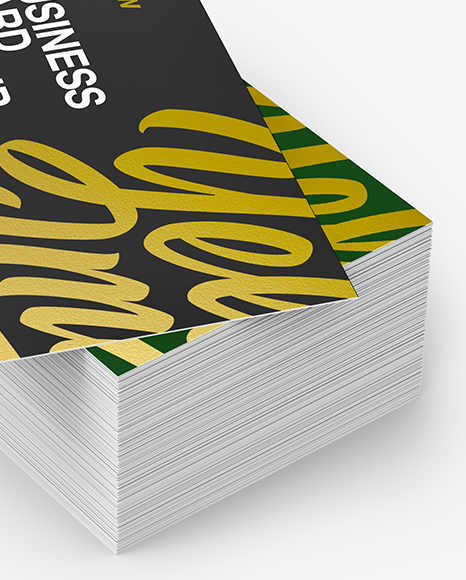 Stack of Business Cards Mockup PSD #1