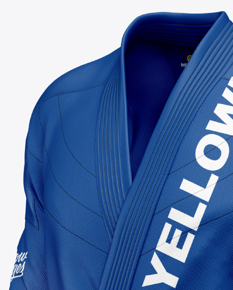 Download Jiu Jitsu Kimono Mockup (Half Side View) in Apparel Mockups on Yellow Images Object Mockups