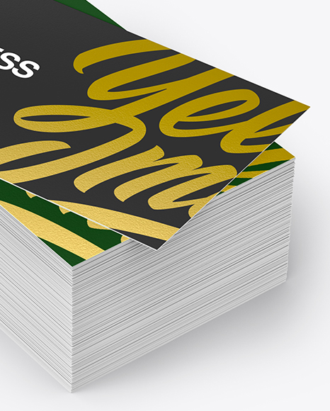 Stack of Business Cards Mockup PSD #1