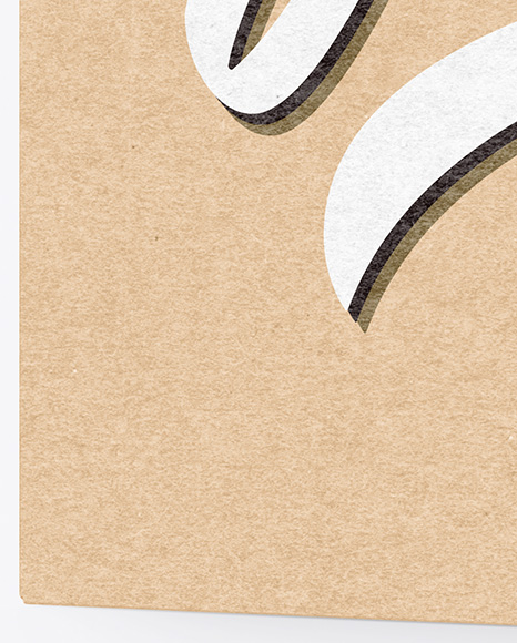 Kraft Paper Box Mockup PSD #1