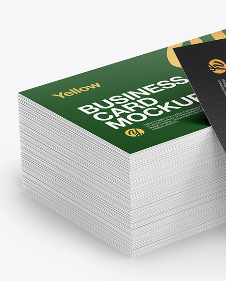 Stack of Business Cards Mockup PSD #2