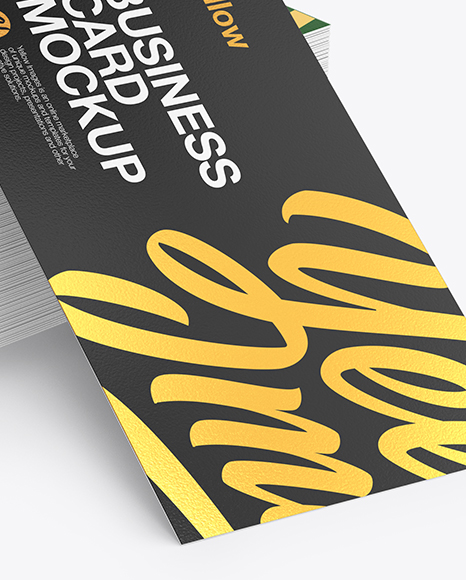 Stack of Business Cards Mockup PSD #1
