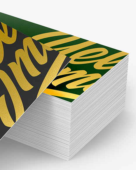 Stack of Business Cards Mockup PSD #2