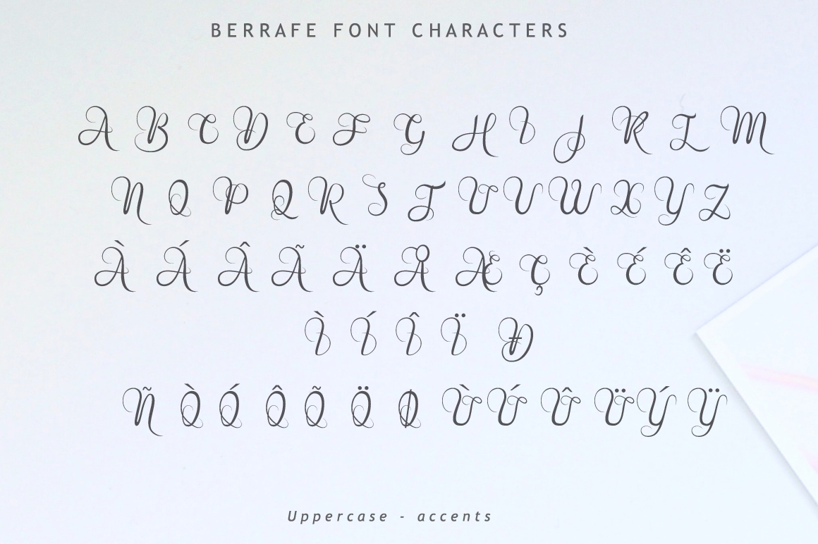 Berrafe Font On Yellow Images Creative Store