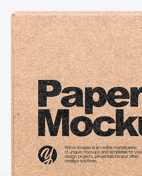Kraft Box Mockup PSD #2