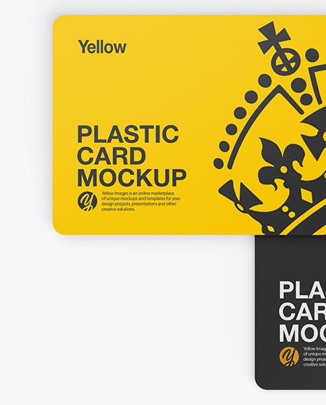 Two Plastic Cards Mockup PSD #2
