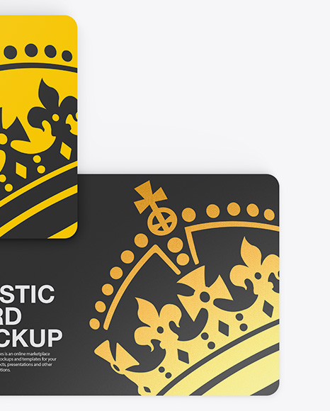 Two Plastic Cards Mockup PSD #1