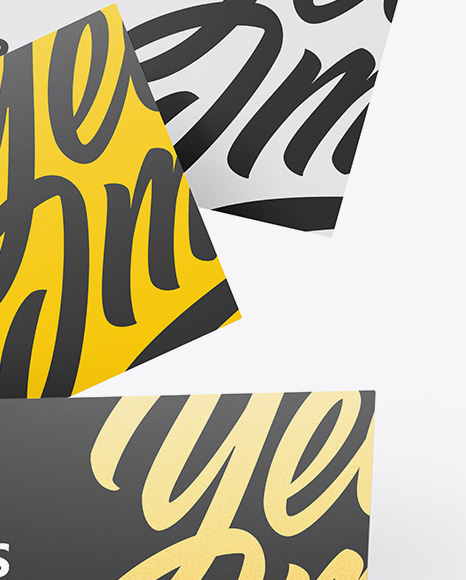 Three Business Cards Mockup PSD #1