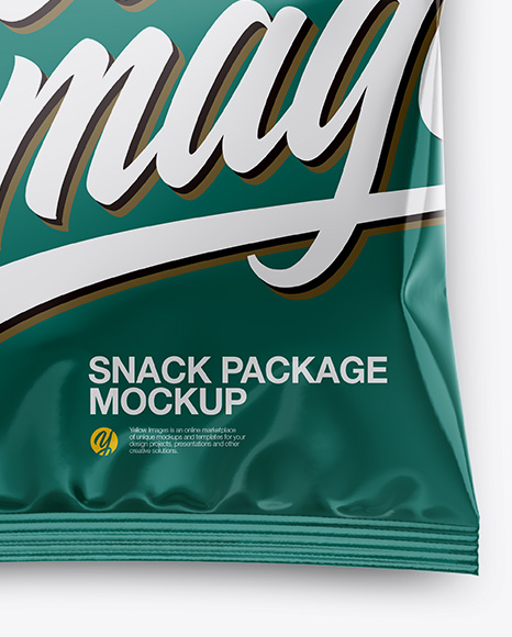 Glossy Snack Package Mockup PSD #1