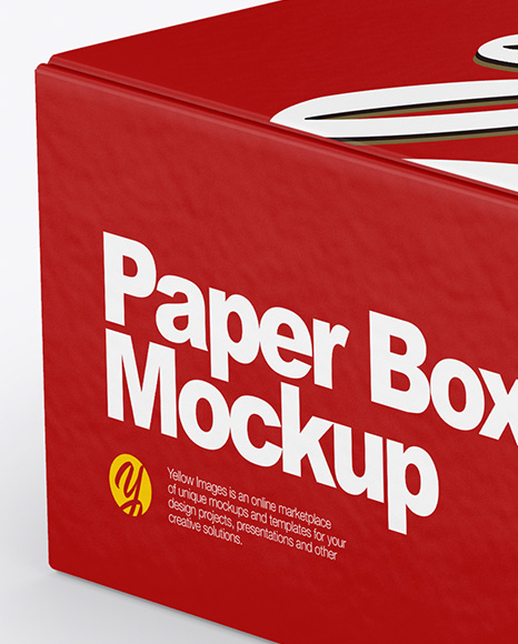 Paper Box Mockup PSD #2