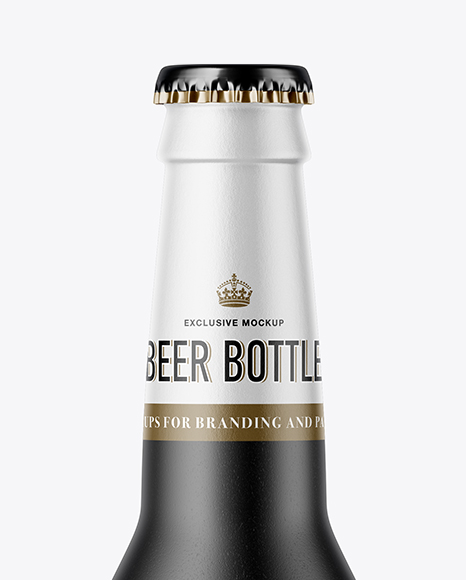 Ceramic Beer Bottle Mockup PSD #2