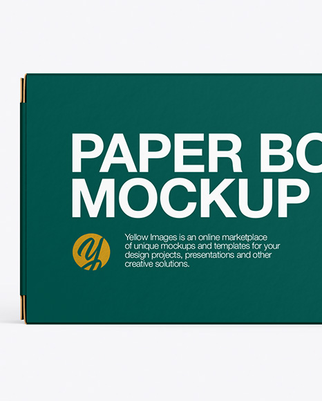 Paper Box Mockup PSD #2