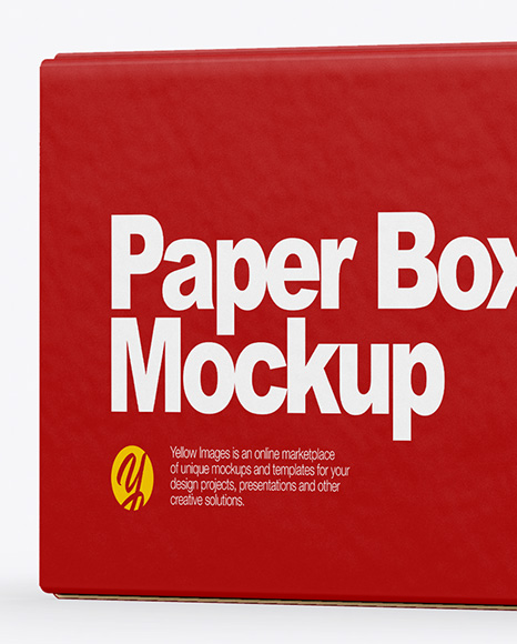 Paper Box Mockup PSD #2