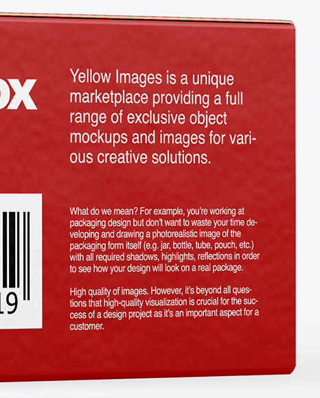 Paper Box Mockup PSD #1