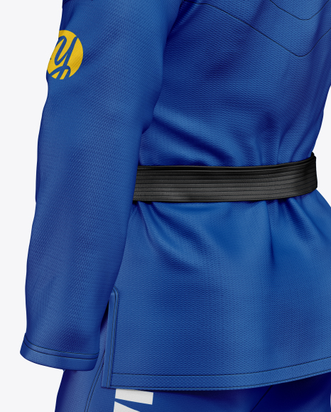 Download Jiu Jitsu Kimono Mockup (Back Half Side View) in Apparel ...