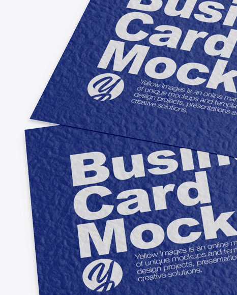 Glossy Cardholder w  Two Textured Business Cards PSD #1