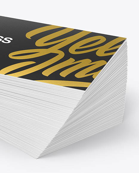 Stack of Business Cards Mockup PSD #1