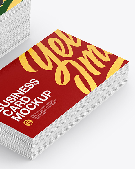 Stack of Business Cards Mockup PSD #1
